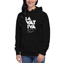 Load image into Gallery viewer, EJLANG - LAVATIVA - Unisex Hoodie BLK
