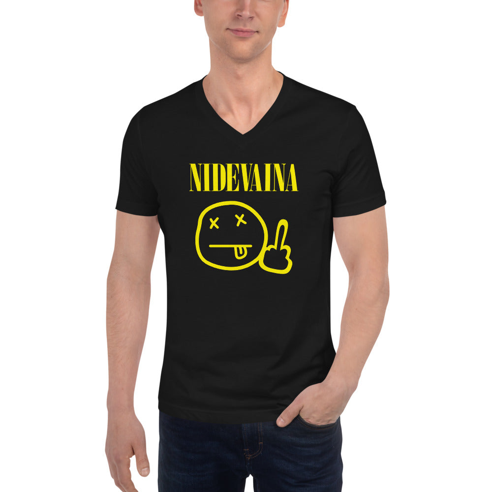NIDEVAINA - Unisex V-Neck T-Shirt