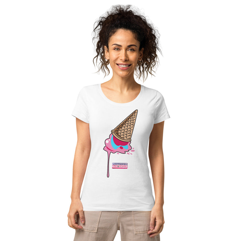 PERMITIDO EQUIVOCARSE - HELADO - Women’s basic organic t-shirt